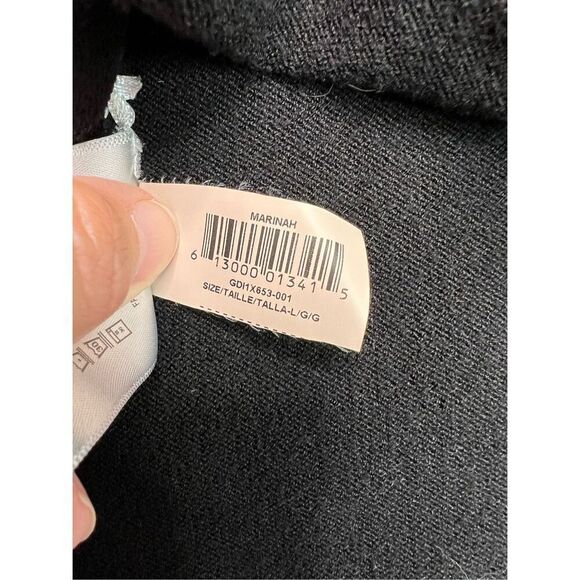 BCBGMAXAZRIA top women’s size large black long sleeve knit fit & flare sweater - Picture 9 of 9